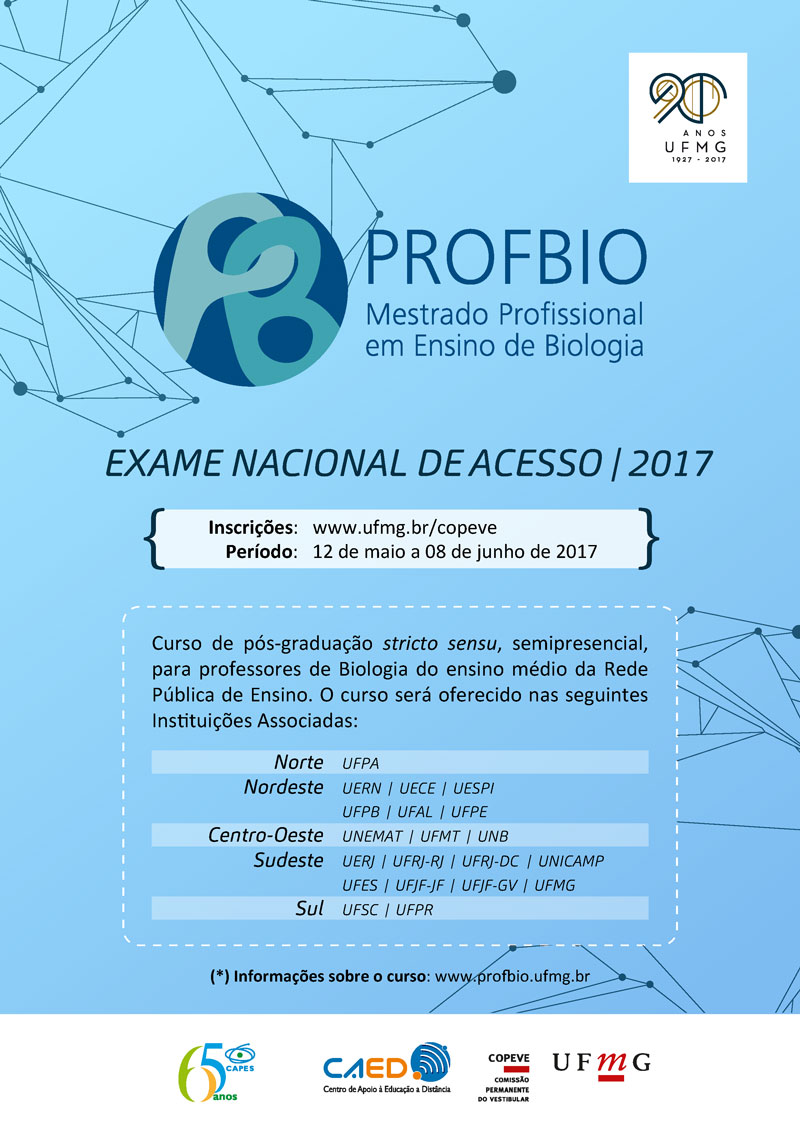 Cartaz   exame acesso profbio 2017