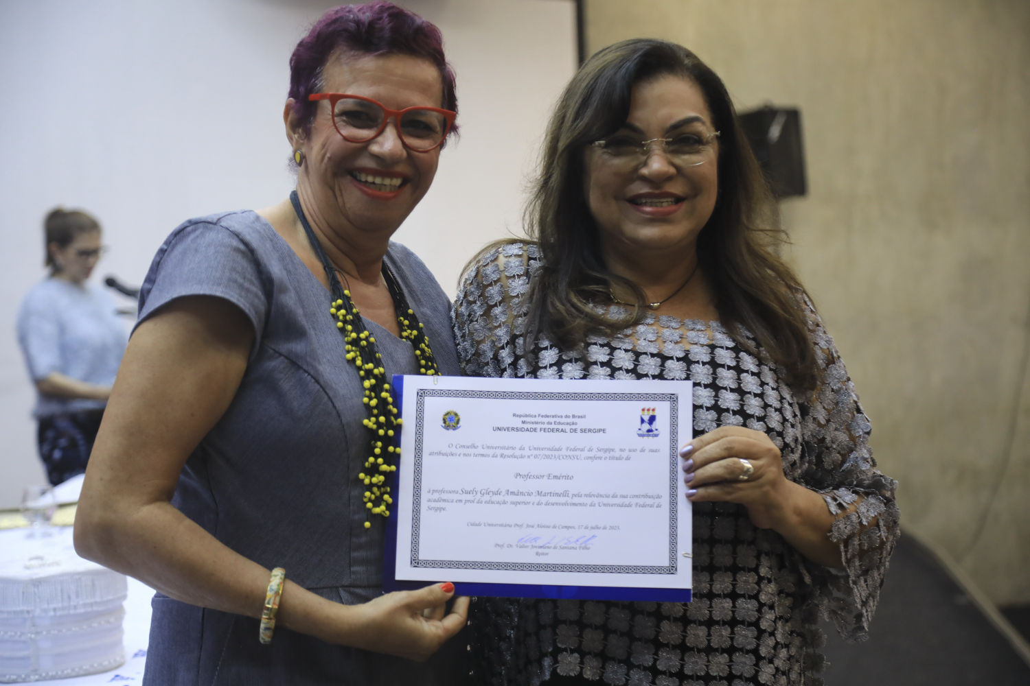 Suely Martinelly é professora aposentada do Campus de Laranjeiras. (foto: Adilson Andrade/Ascom UFS)