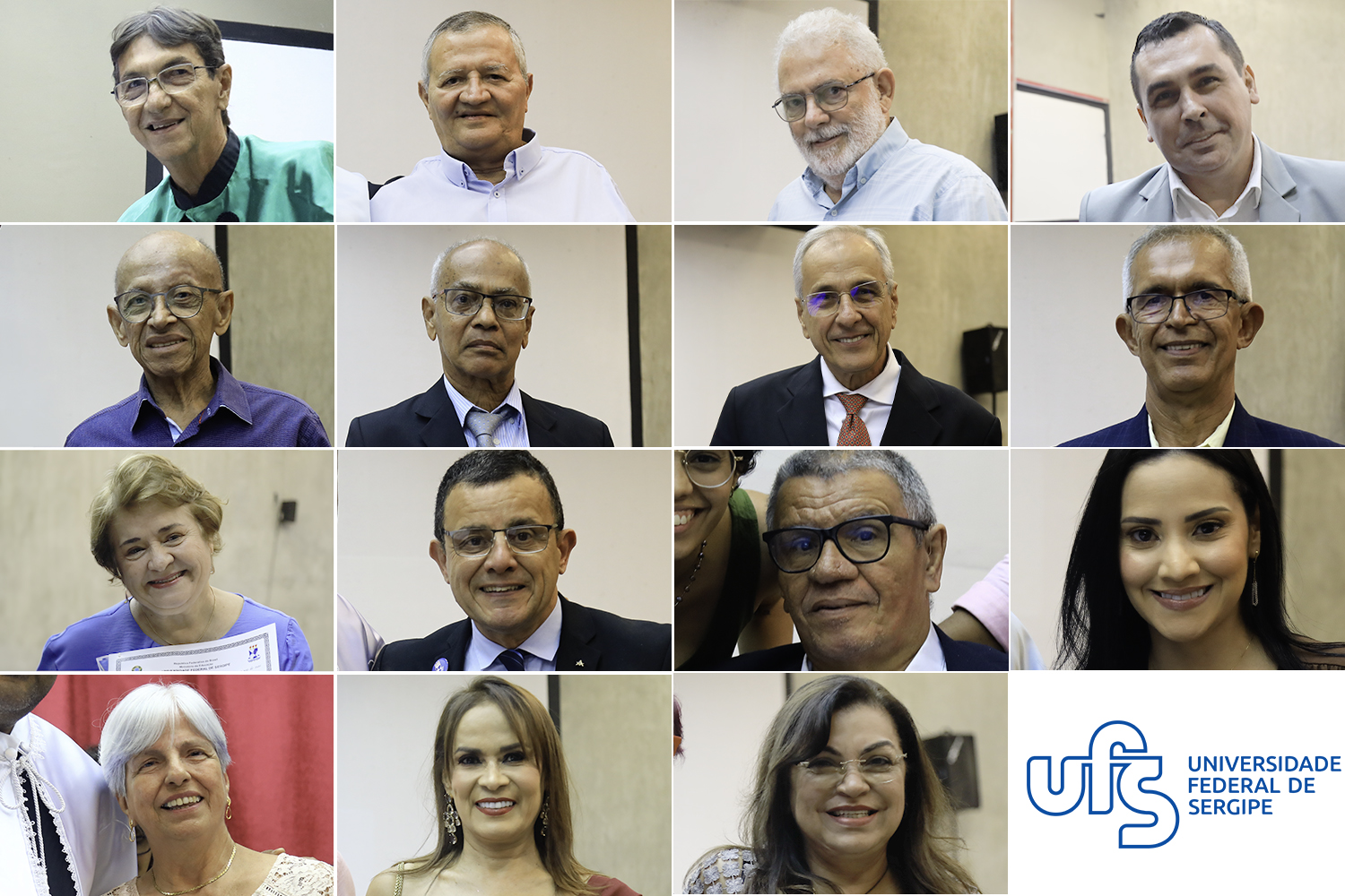 Professores que receberam o Título de Professor Emérito da UFS. (fotos: Adilson Andrade/Ascom UFS) 