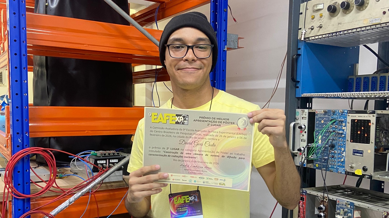 David Goes Costa - Egresso do curso de Física do Campus Itabaiana